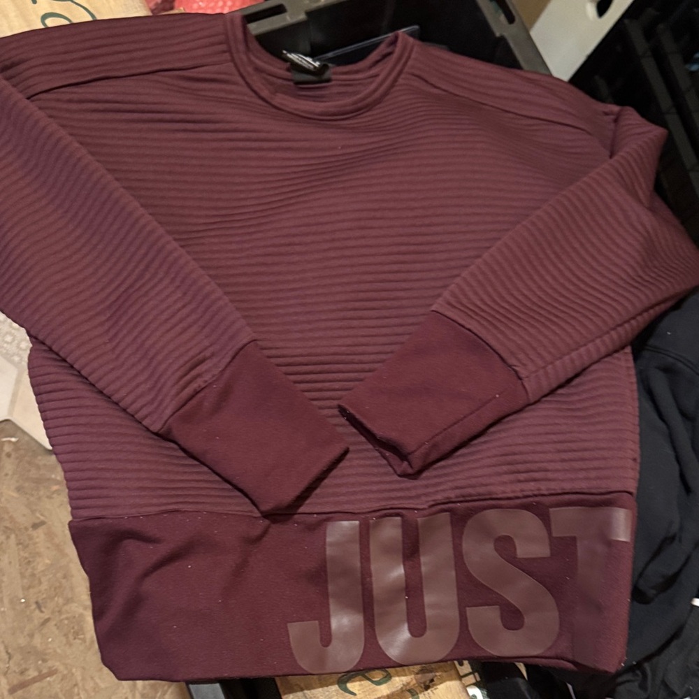 Nike Men's Maroon Crewneck Sweater